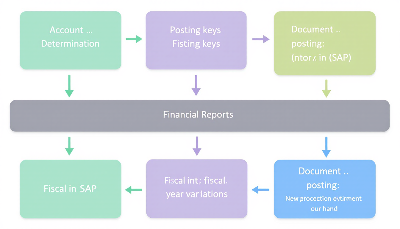 Chart of Accounts에서 재무제표까지의 과정 흐름도.