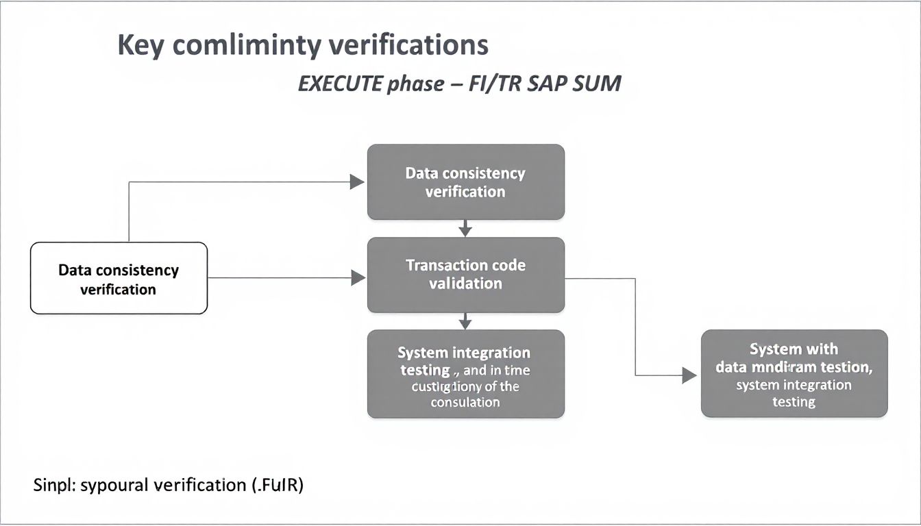 SAP SUM EXECUTE 단계의 FI/TR 작업 흐름도