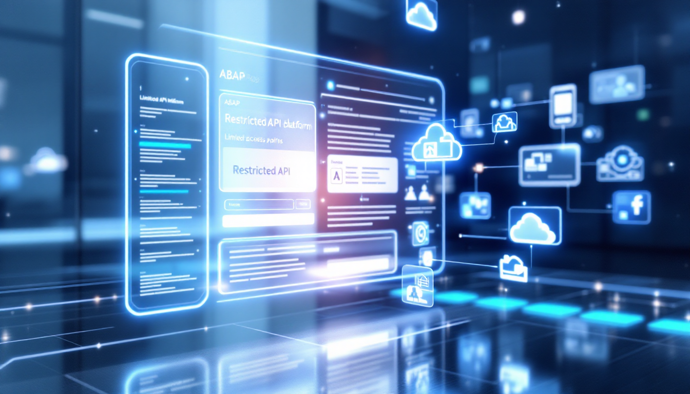 ABAP Cloud 개발 환경과 제한된 API 구조